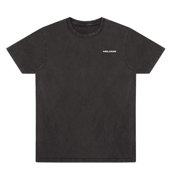 Black stone wash Helhun tee