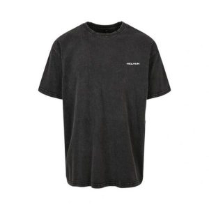 Black stone wash oversized t-shirt