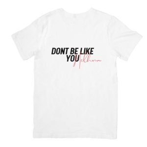 Bold Back Print White Shirt
